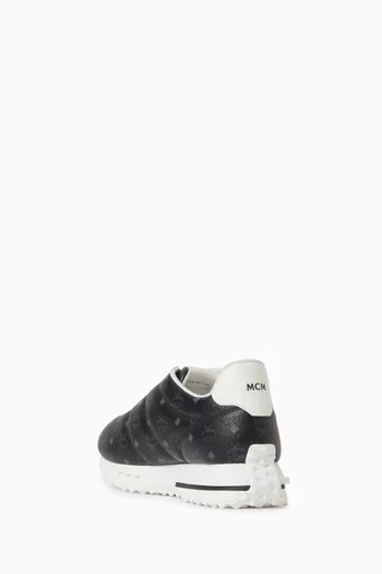 سنيكرز ديامانتي لو أسفل الكاحل جلد بنقشة فيزيتوس