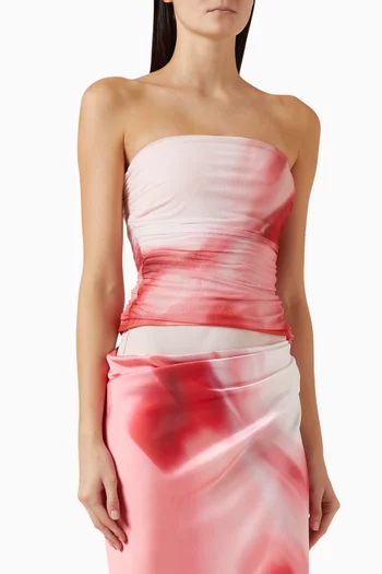 بلوزة بريانا بلا حمالات قماش شبكي