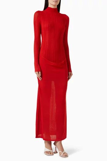 Yasmine Knit Dress in Viscose Blend