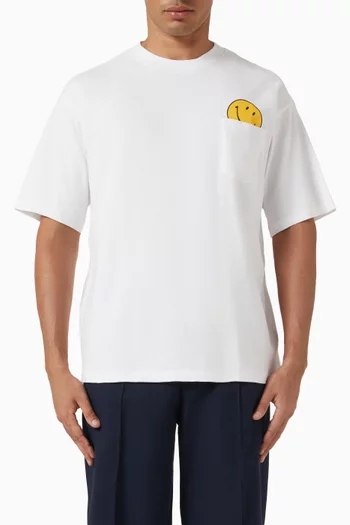Smiley Peek-A-Boo Pocket T-shirt