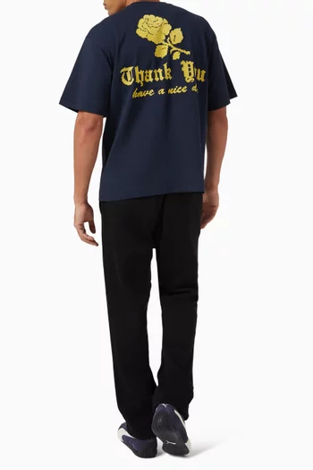 Thank You Needlepoint T-shirt in Cotton