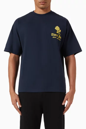 Thank You Needlepoint T-shirt in Cotton