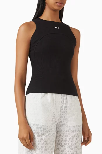 Off Stamp Tank Top in Cotton