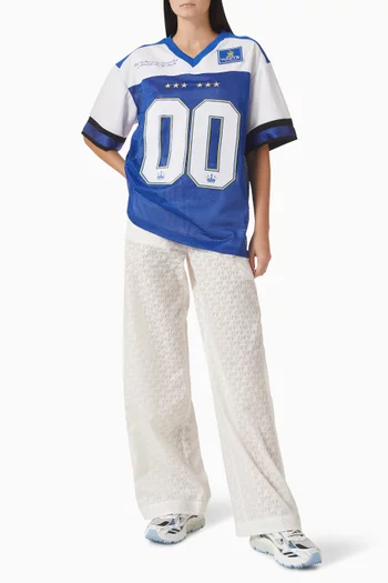 00 Royal Football Logo T-shirt in Mesh