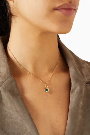 قلادة بدلاية مرصعة بكريستال سواروفسكي فينتج من الثمانينيات