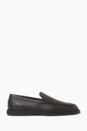 Slipper Loafers in Leather
