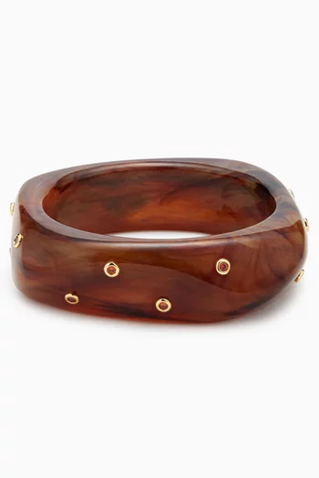 The Ibiza Lucite Cuff in Resin