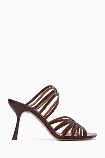 Aura 85 Mule Sandals in Leather
