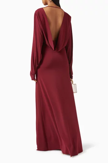 فستان زفير طويل جيرسيه