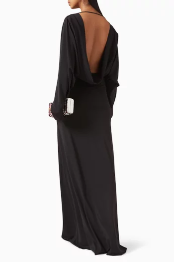 فستان زفير طويل جيرسيه