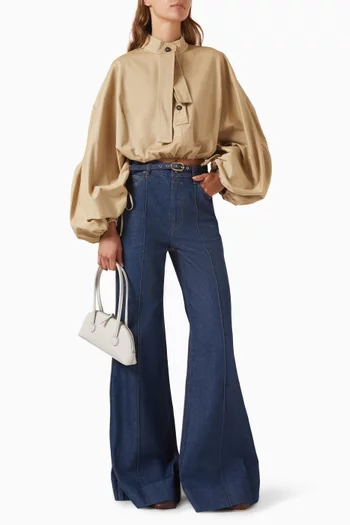 Wide-leg Jeans in Denim