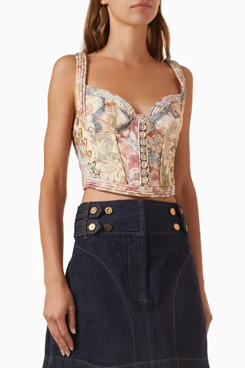 Rebellion Corded Bustier Top
