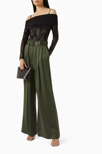 بودي سوت بأكتاف مكشوفة دانتيل