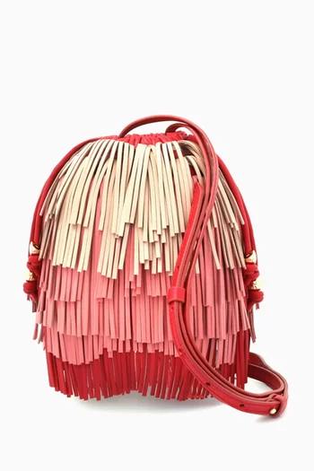 Fringe Crossbody Bag in Sheep Leather