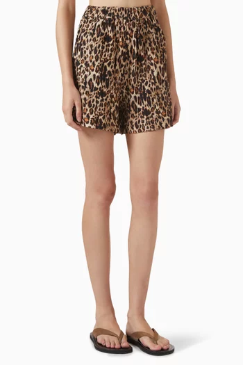 Watts Printed Shorts in Cotton Blend