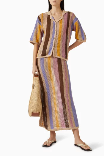 Axel Crochet Shirt in Cotton