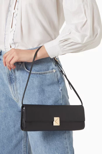 Mini Deco Shoulder Bag in Leather