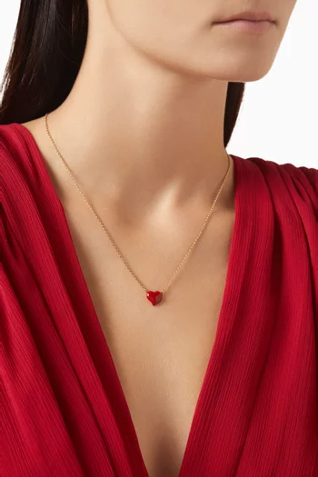 قلادة أمور بدلاية مطلية بالمينا معدن مطلي بلون ذهبي