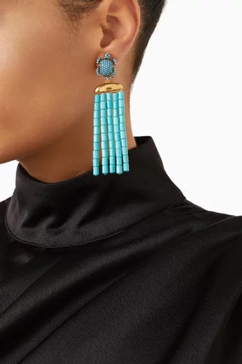 Serdarino Bodrum Earrings in 24kt Gold-plated Bronze