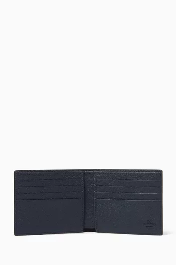VLogo Signature Wallet in Grained Calfskin