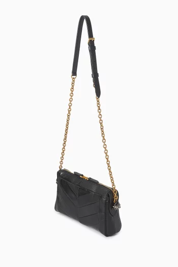 Small Panthea Shoulder Bag in Nappa Leather