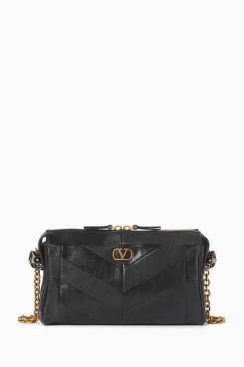 Small Panthea Shoulder Bag in Nappa Leather