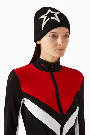 Logo Star Beanie in Merino-wool