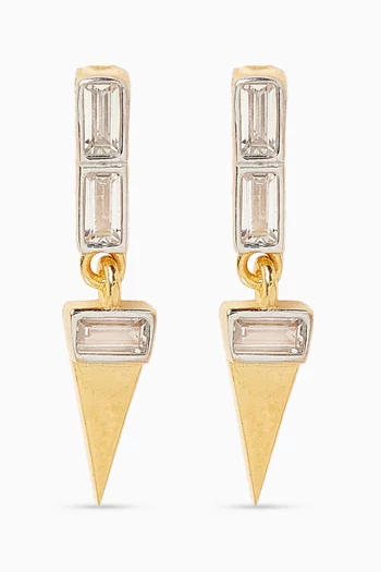 'I Guess' Earrings in 24kt Gold-plated Sterling Silver