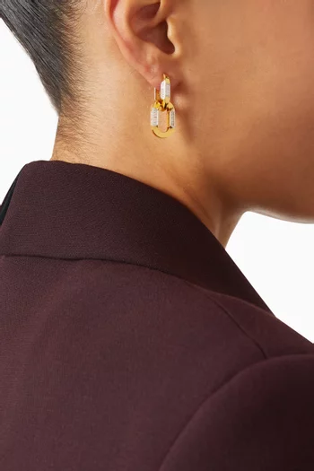 'Loving it' Earrings in 24kt Gold-plated Sterling Silver