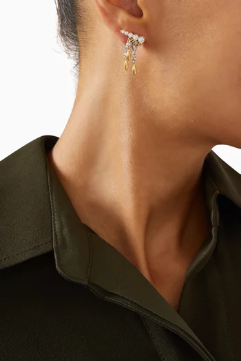 'From Now On' Drop Earrings in 24kt Gold-plated Sterling Silver