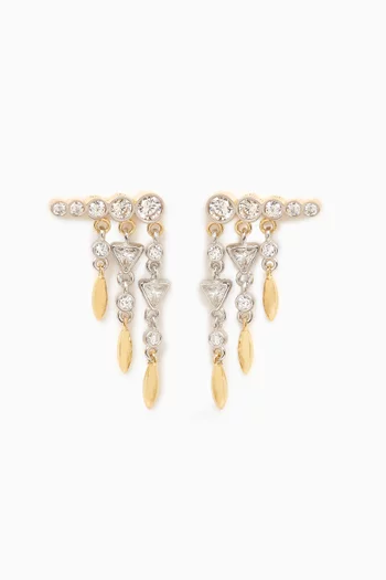 'From Now On' Drop Earrings in 24kt Gold-plated Sterling Silver