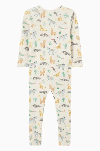 Animal Fiesta Zip Growsuit