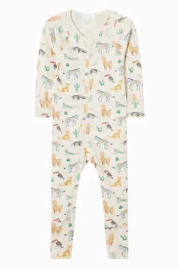 Animal Fiesta Zip Growsuit