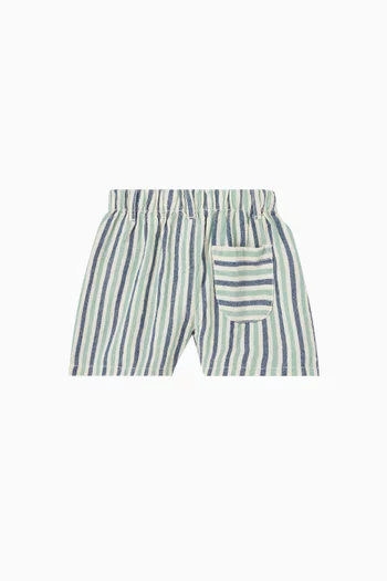 Iguana Stripe Pull on Shorts