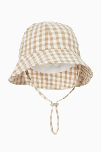 Gingham Sun Hat