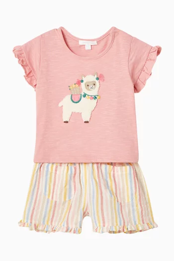 Swallow Ruffle T-shirt in Organic Cotton