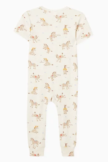 لباس قطعة واحدة سي سينيور بسحاب قطن عضوي