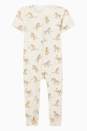 لباس قطعة واحدة سي سينيور بسحاب قطن عضوي