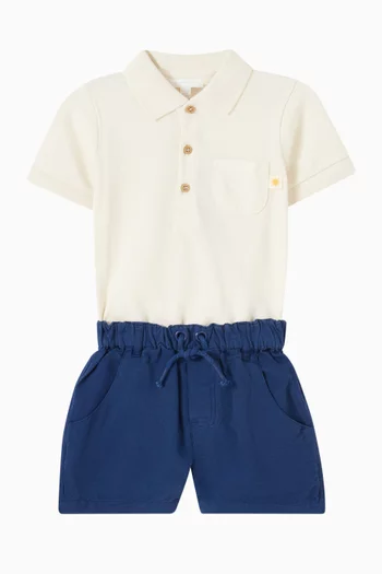 Shorts in Organic Linen-blend