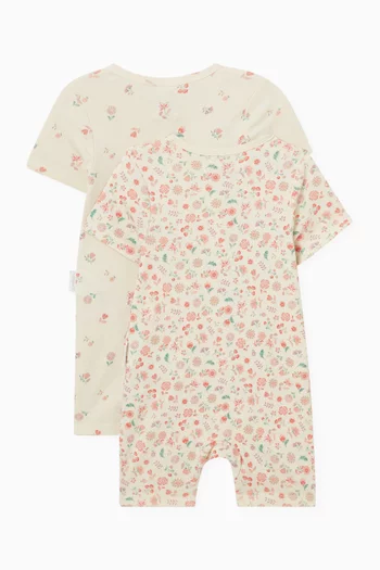 Short Growsuits, Pack of 2