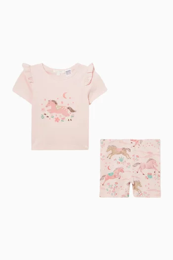 Desert Horses Ruffle Pyjama Set