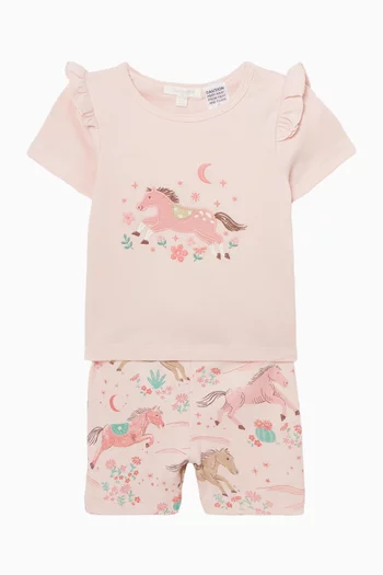 Desert Horses Ruffle Pyjama Set