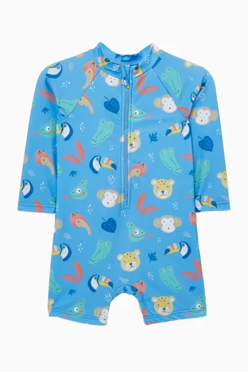 Chameleon Long-sleeve Sunsuit