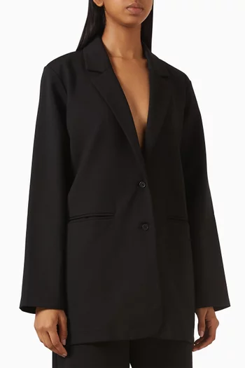 Washable Flex Ponte Long Blazer