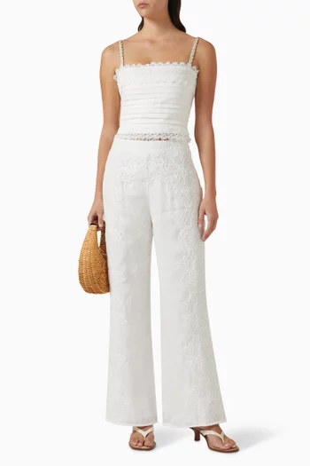 Amatista Top in Linen