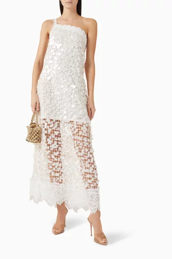 Zafiro One-shoulder MIdi Dress