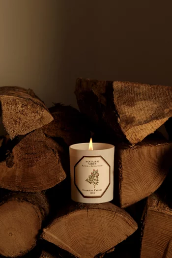 شمعة معطرة سانتالوم البوم بخشب الصندل، 185 غرام