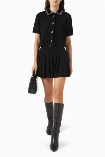 قميص بحافة مطرزة