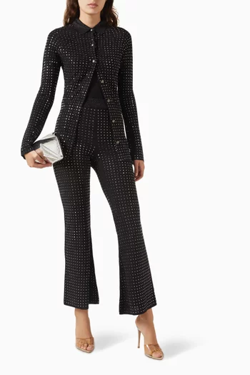 Crystal-embellished Cardigan in Knit