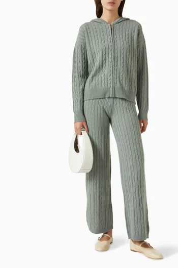 The Cable Knit Zip Hoodie